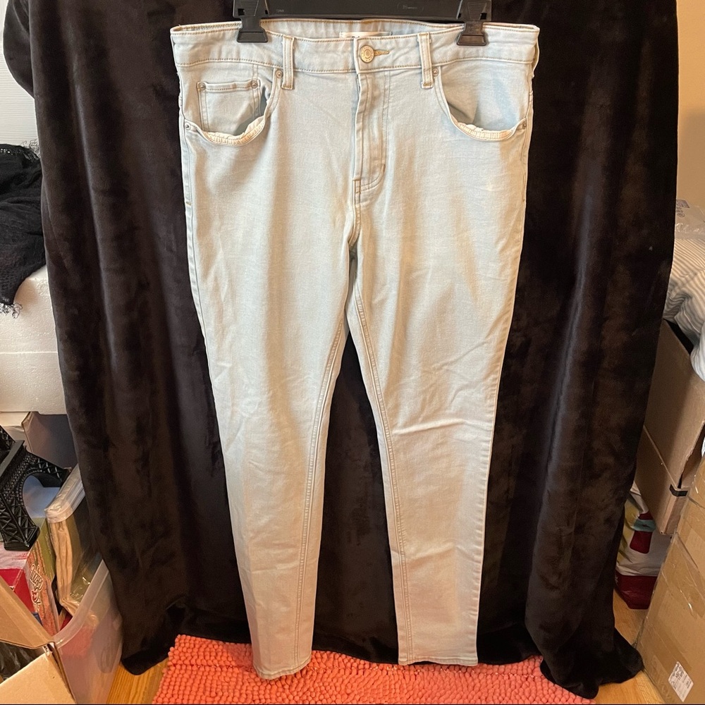 PACSUN mens stacked skinny jeans (W32 L34)
